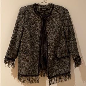 Zara fringe coat